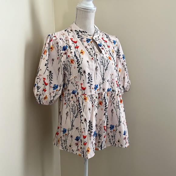🆕 Floral Puff Sleeve Blouse - Picture 4 of 11
